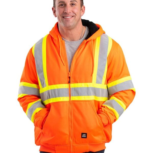 Safety Striped Therman Lined Sweatshirt Thumbnail