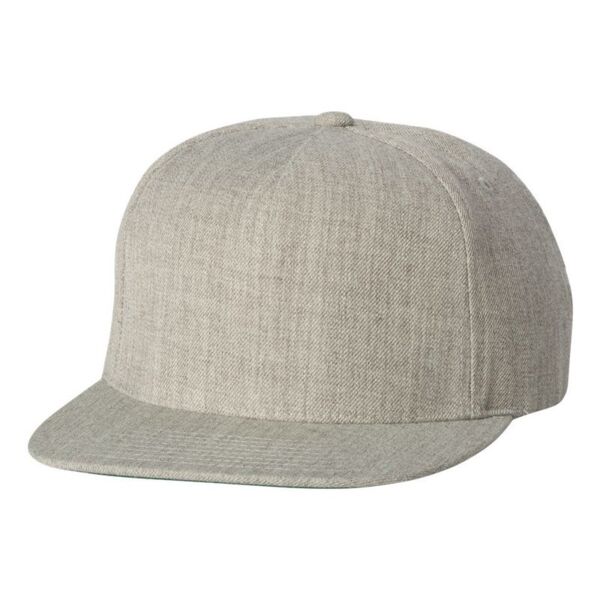 Wool Blend Five-panel Flat-bill Snapback Cap Thumbnail