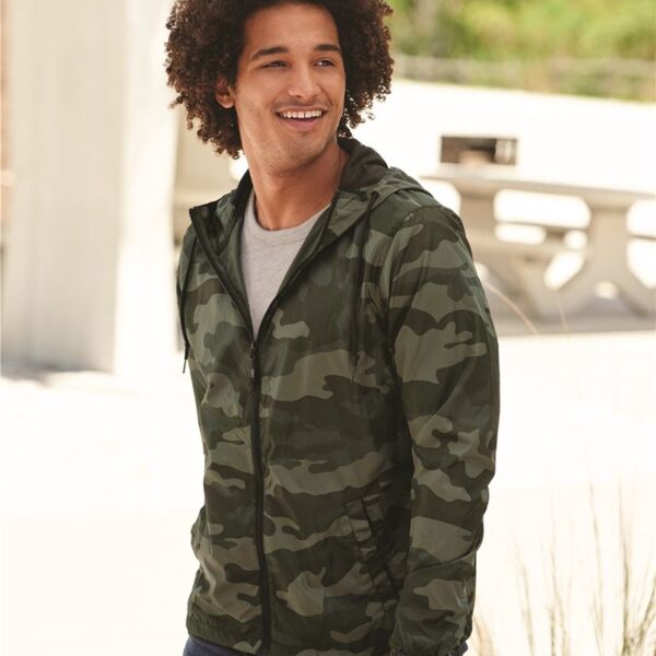 Unisex Lightweight Windbreaker Water-resistant Full-Zip Jacket Thumbnail