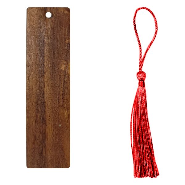 Coyote Dark Brown Wooden Bookmark Thumbnail